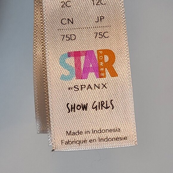 SPANX Bra 34C Star Power Show Girls Wireless Black - Picture 3 of 7